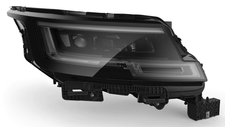 Destaque de desenvolvimento atual: o farol DLP® LED para o novo Range Rover.