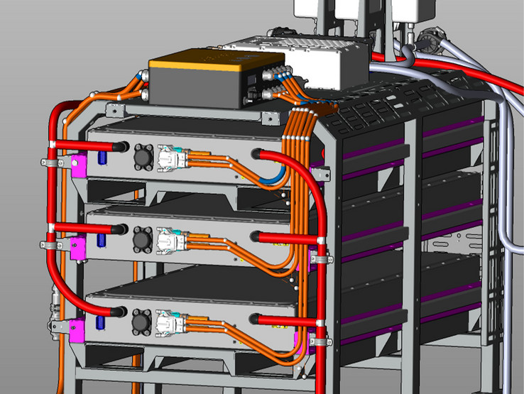 Com o EPLAN Harness proD, o gêmeo digital do roteamento de cabos pode ser representado rapidamente em 3D.